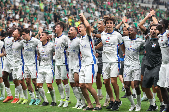 泰山队要打, 败了, 上海申花阵